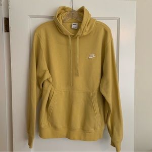 Nike Yellow Hoodie Sweatshirt Medium